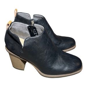 Dr. Scholl’s Roxanne Black Ankle Boots Size 7.5 | Block Heel | Comfort Insole